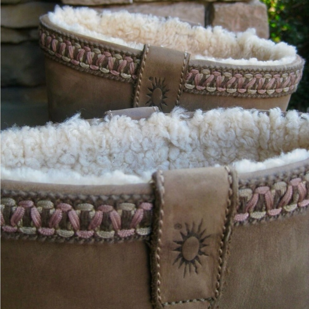 UGG Women’s “Swell” Nubuck/Sheepskin Tall Winter Boots-Cocoa size 10 - Picture 6 of 6